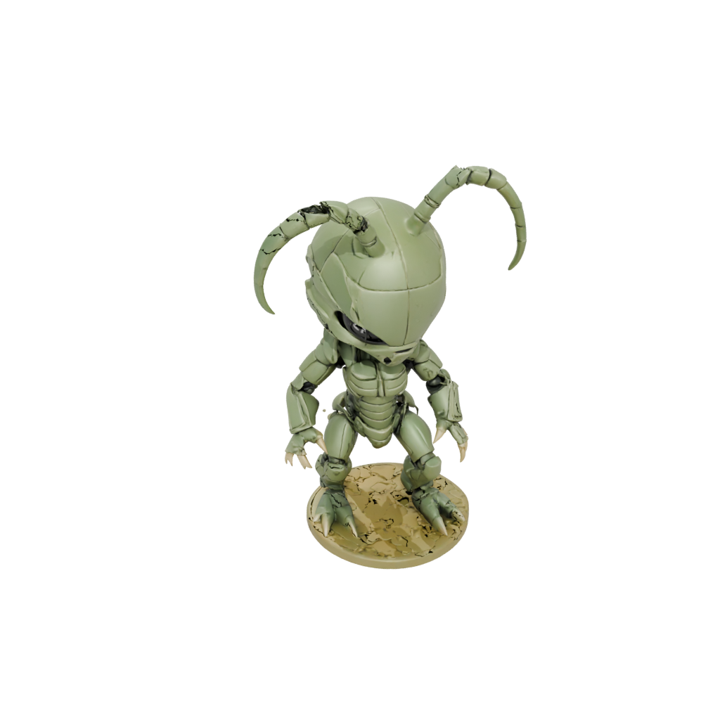 Camo Chibi Flexi Scorpion — flexi animals 3D print model, STL