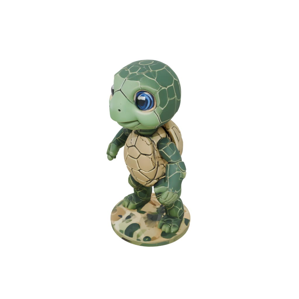 Camo Chibi Flexi Sea Turtle