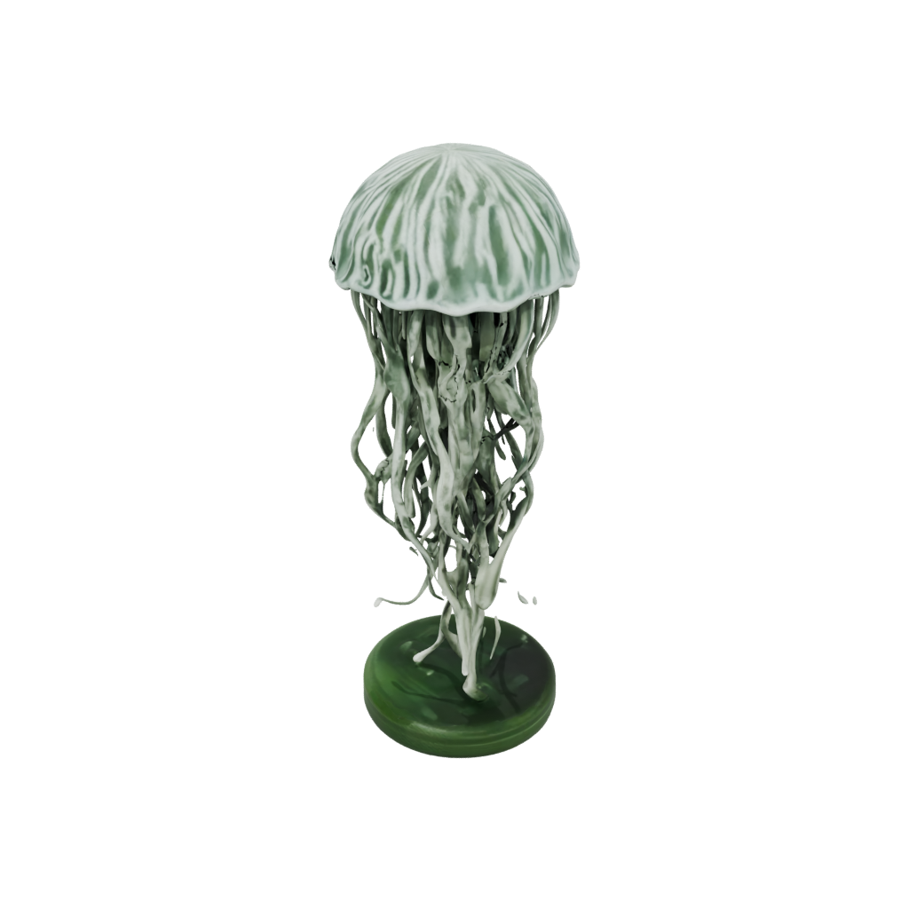 Camo Flexi Jellyfish — flexi animals 3D print model, STL