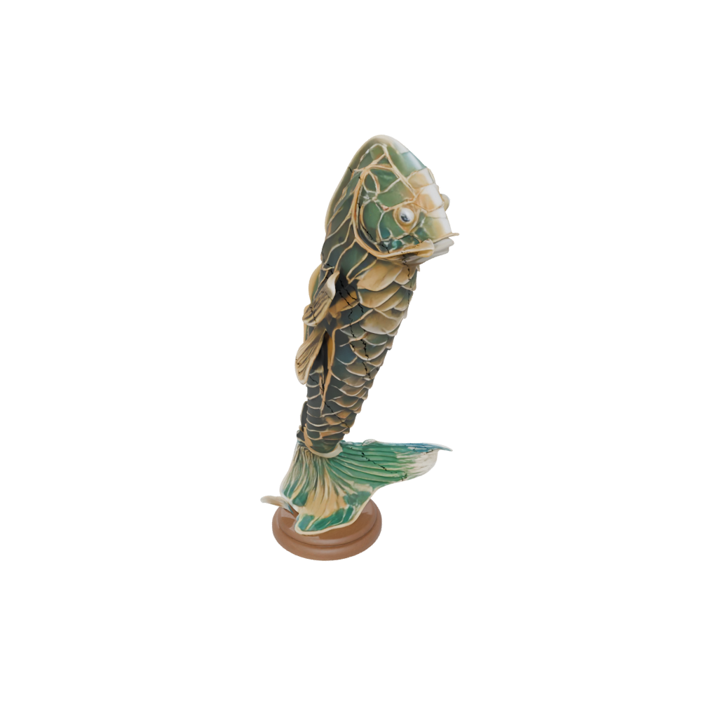 Camo Flexi Koi Fish — flexi animals 3D print model, STL