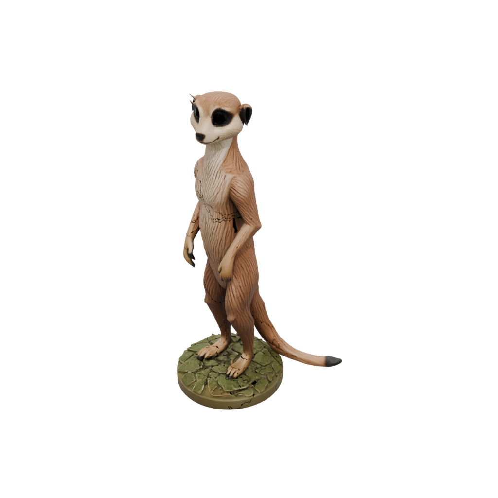 Camo Flexi Meerkat — flexi animals 3D print model, STL