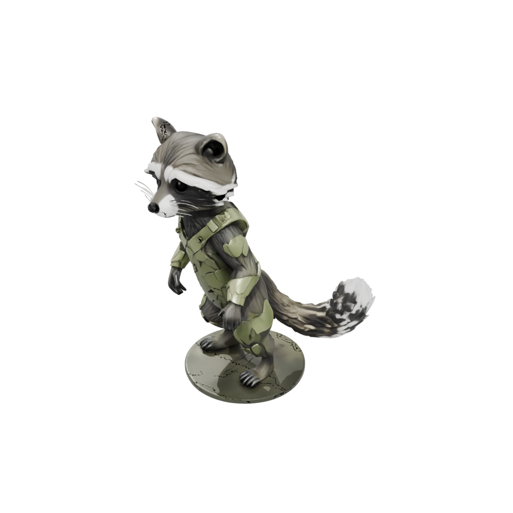 Camo Flexi Raccoon