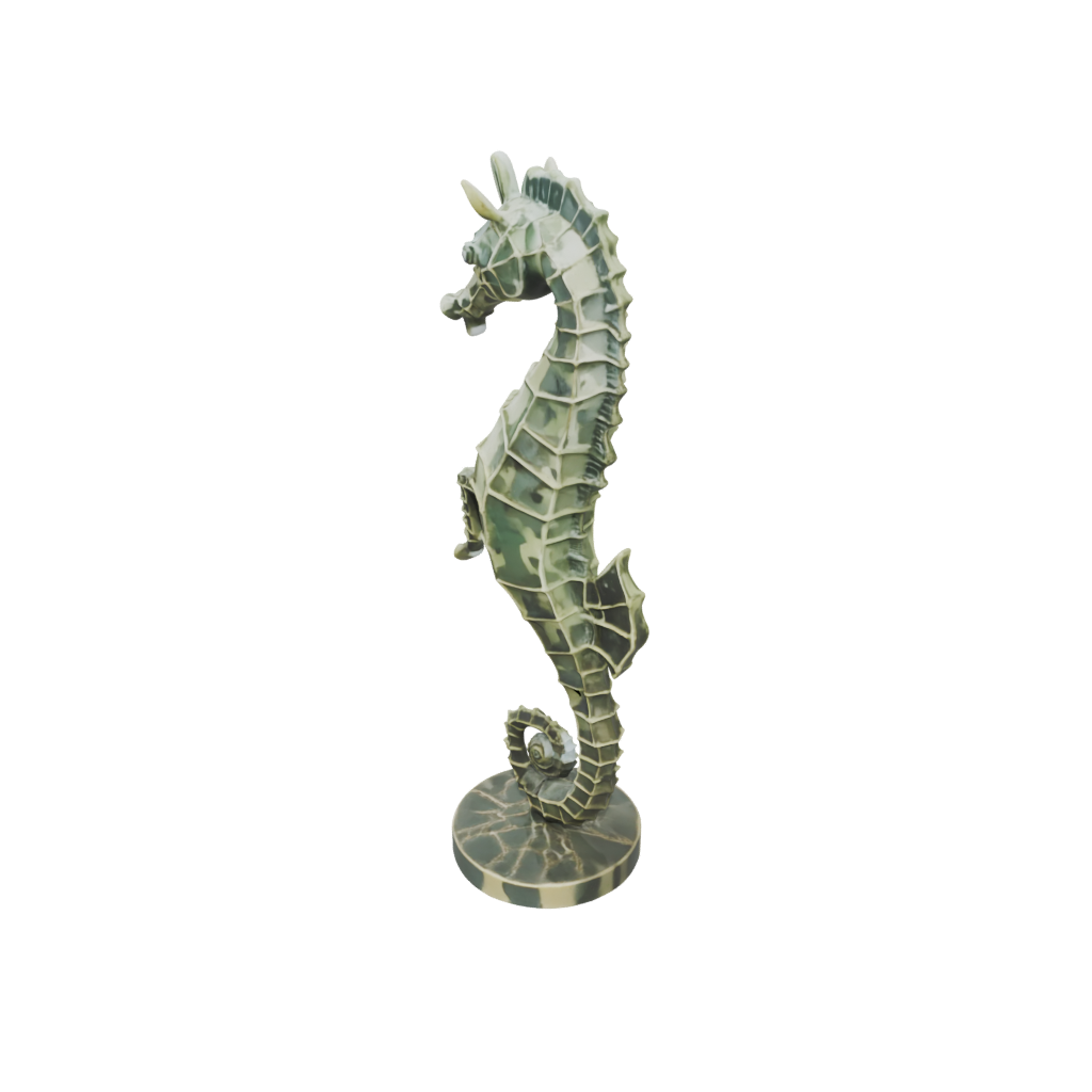 Camo Flexi Seahorse — flexi animals 3D print model, STL