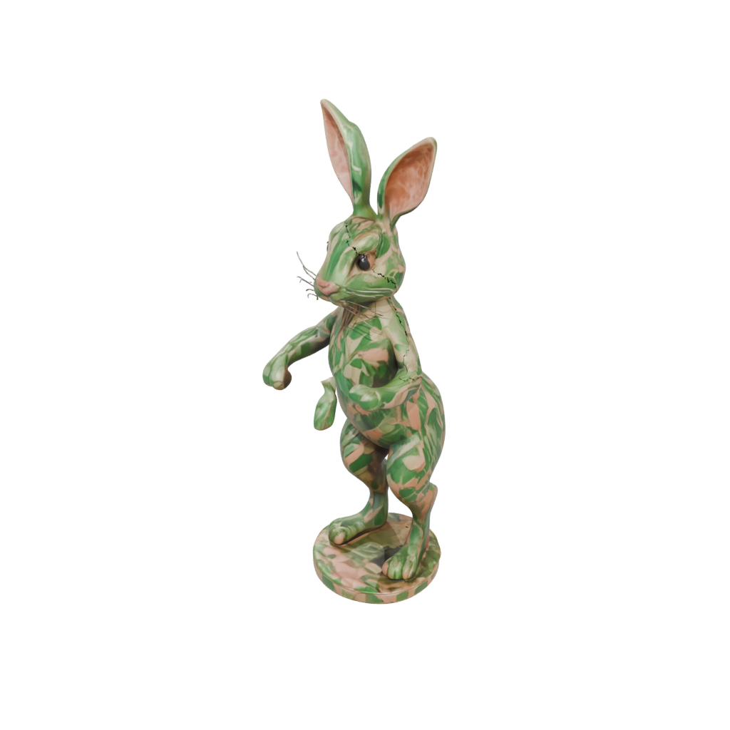 Camo Floral Flexi Bunny Rabbit
