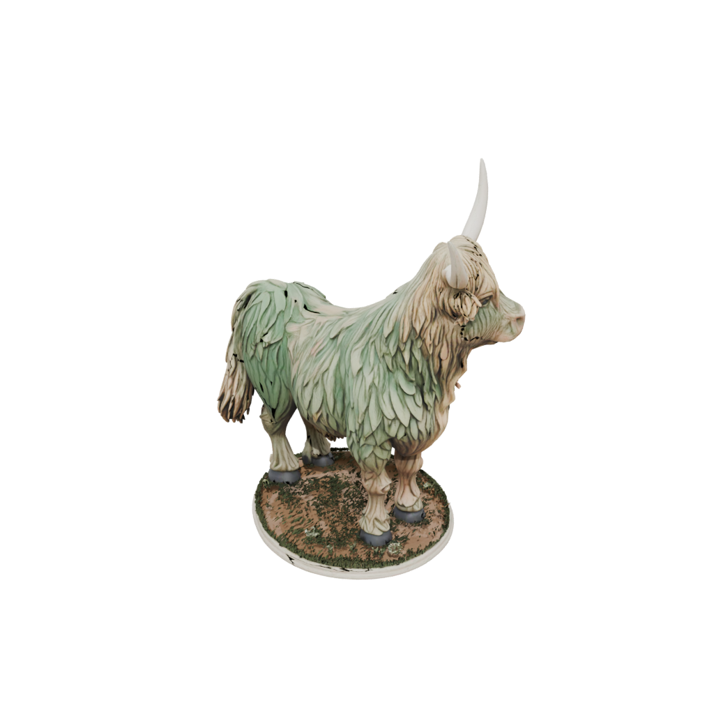 Camo Floral Flexi Highland Cow