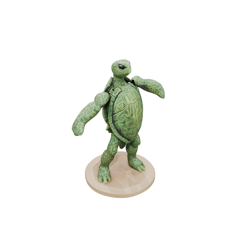 Camo Floral Flexi Sea Turtle