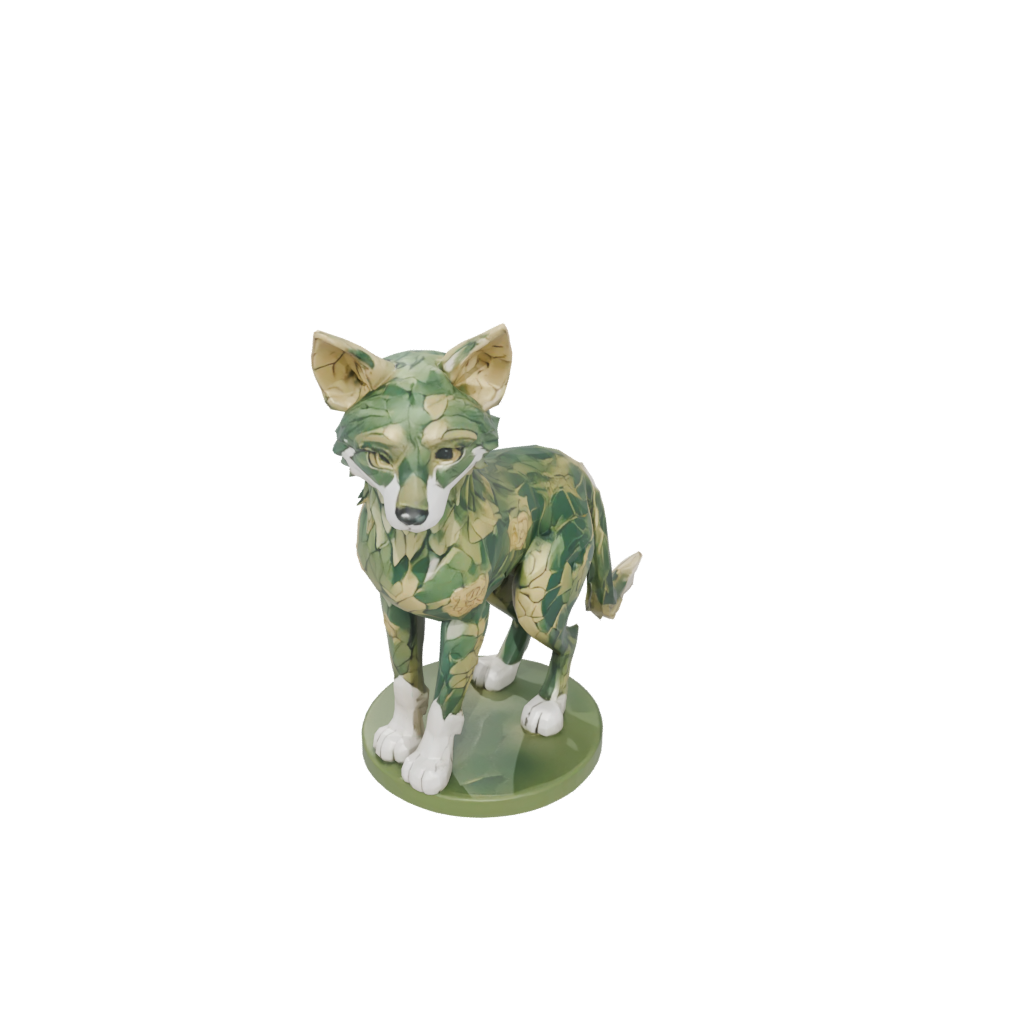 Camo Floral Flexi Wolf Pup