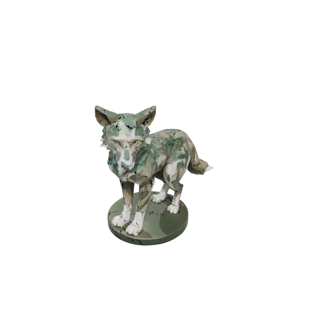 Camo Geo Flexi Wolf Pup
