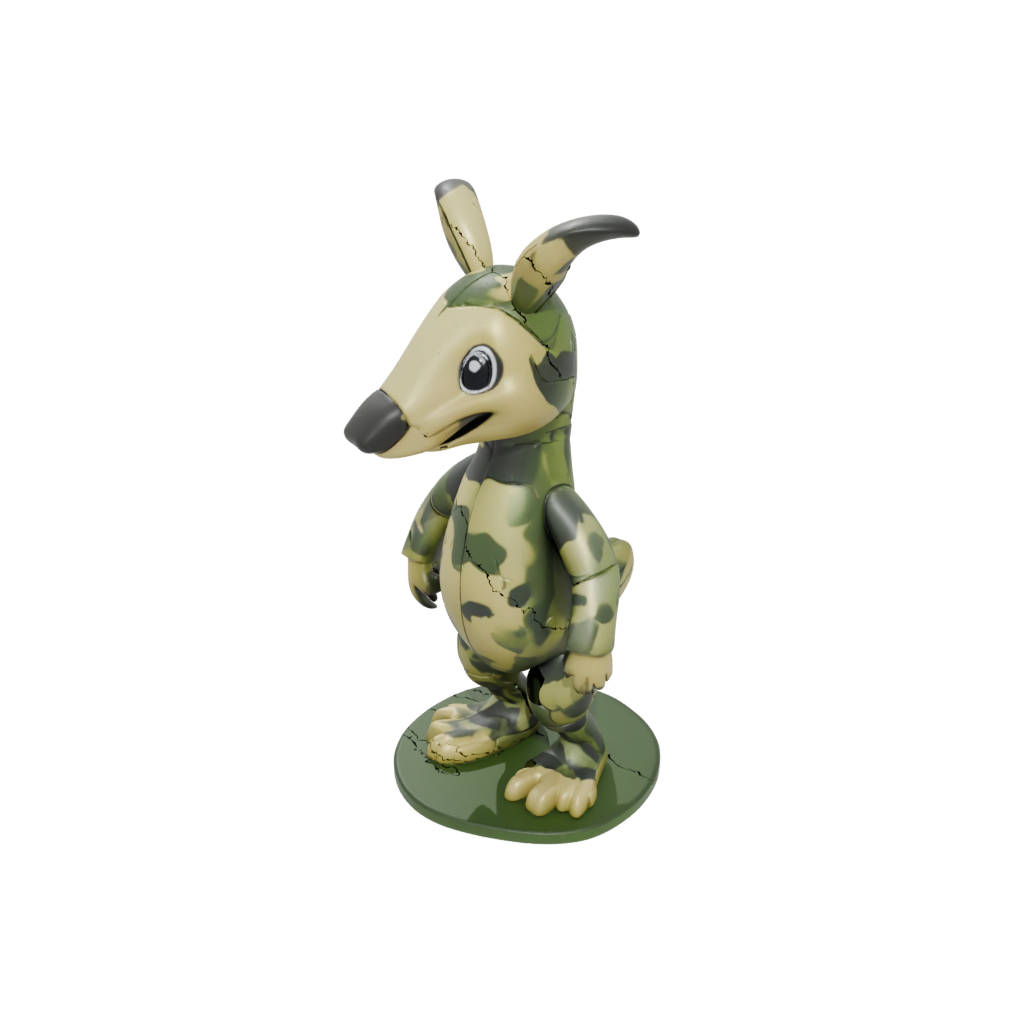 Camo Kawaii Flexi Anteater