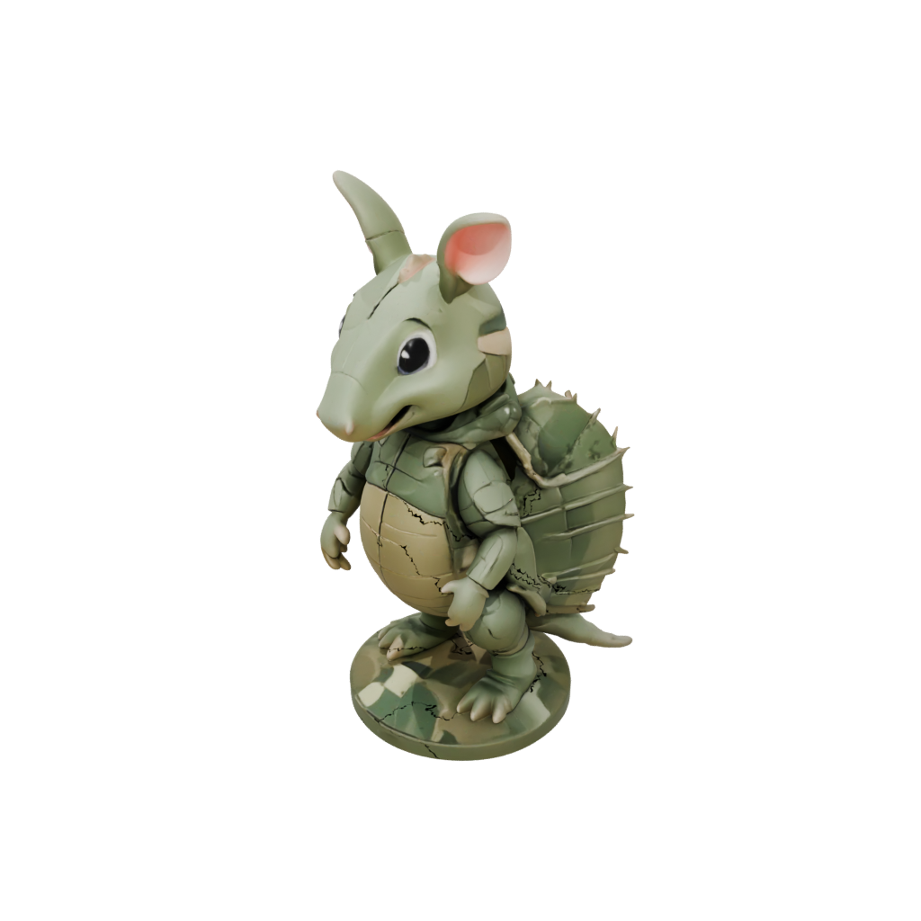 Camo Kawaii Flexi Armadillo
