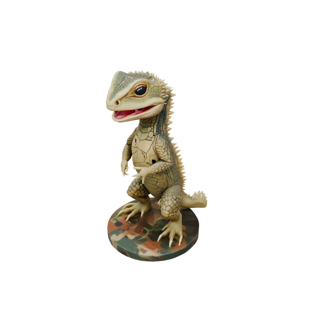 Camo Kawaii Flexi Bearded Dragon