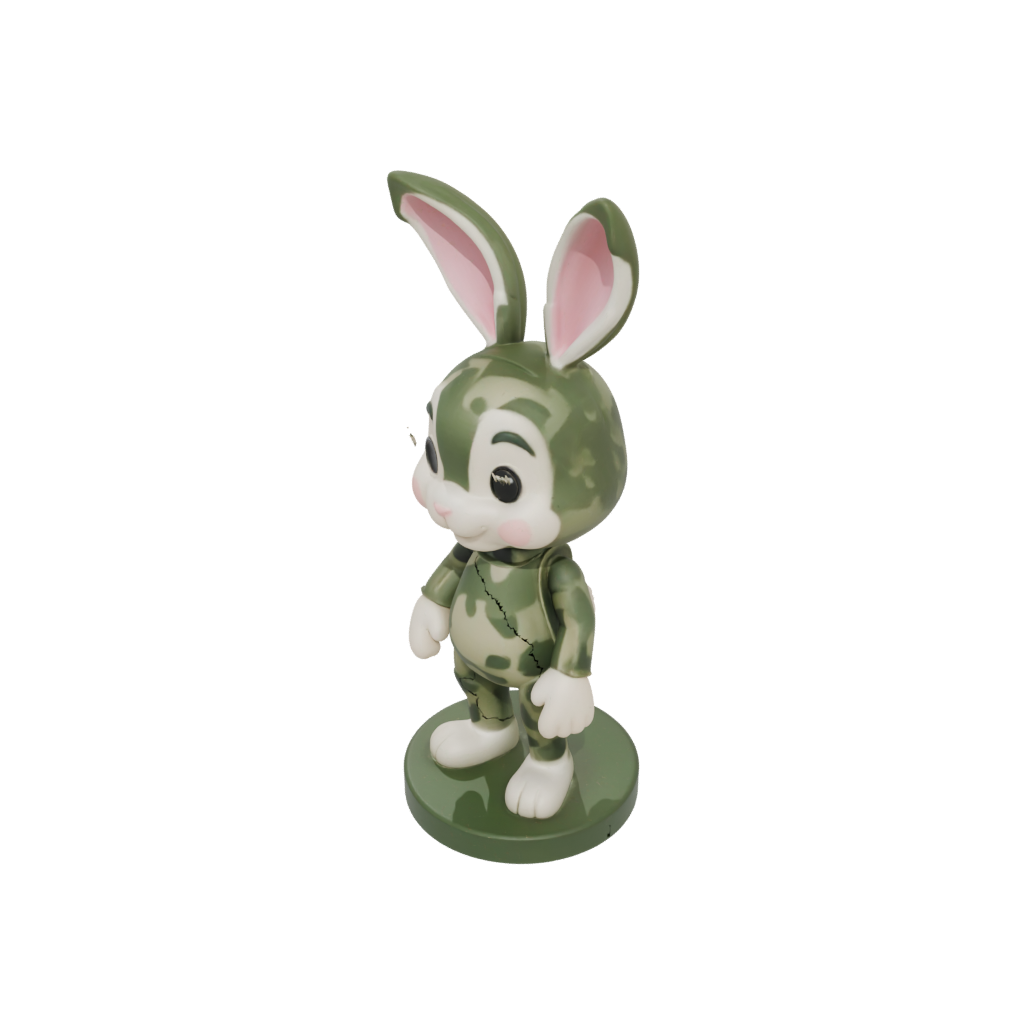 Camo Kawaii Flexi Bunny Rabbit