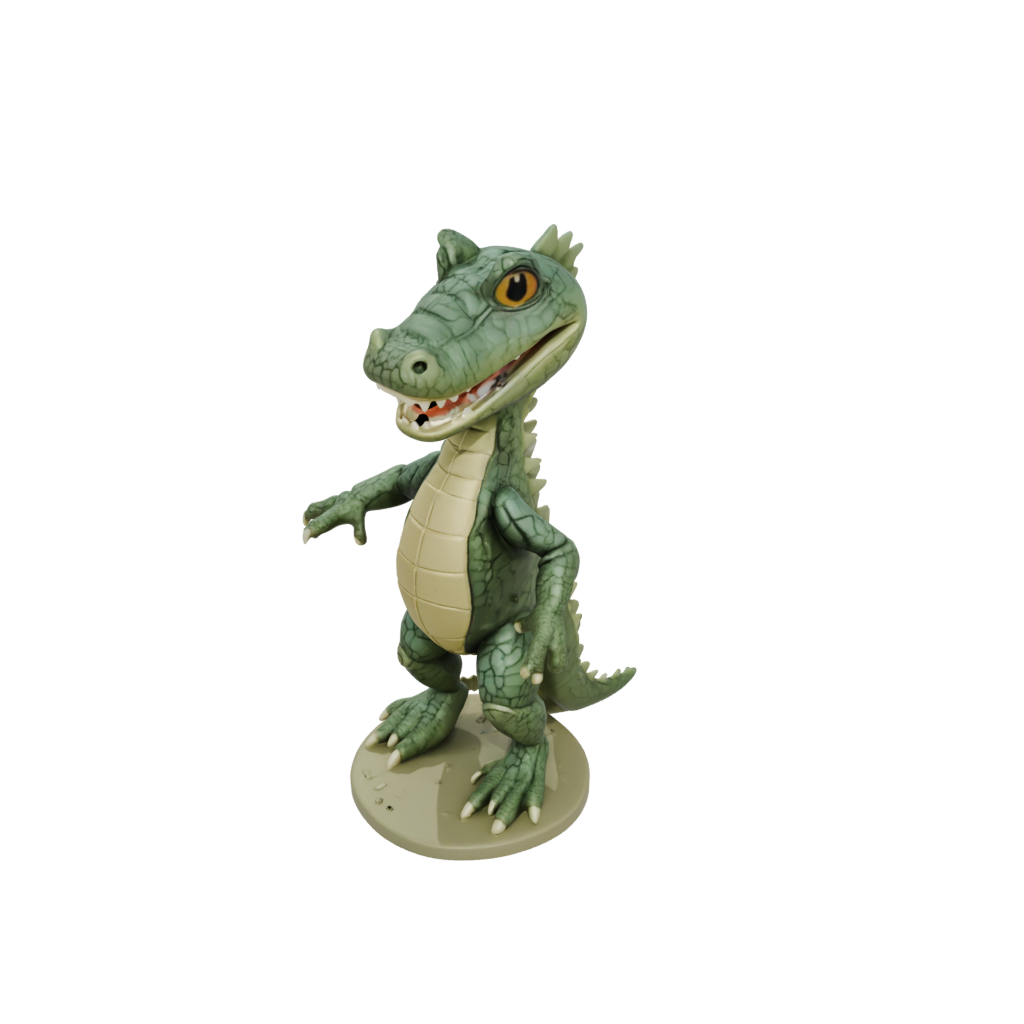 Camo Kawaii Flexi Crocodile