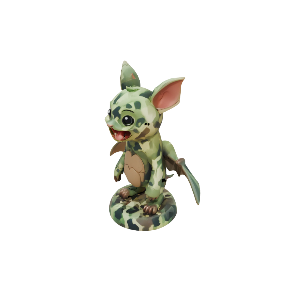 Camo Kawaii Flexi Fruit Bat