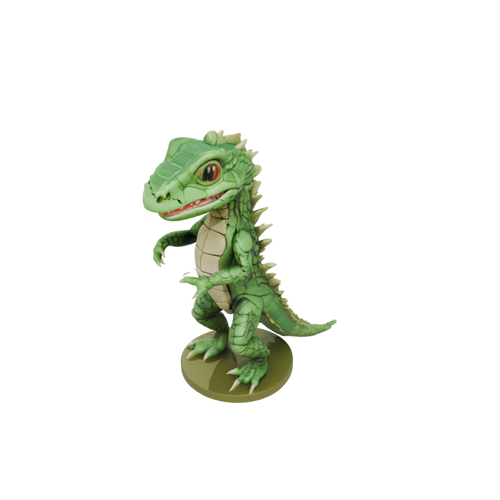 Camo Kawaii Flexi Iguana