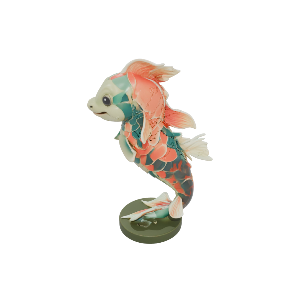 Camo Kawaii Flexi Koi Fish