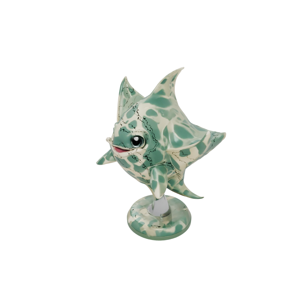 Camo Kawaii Flexi Manta Ray