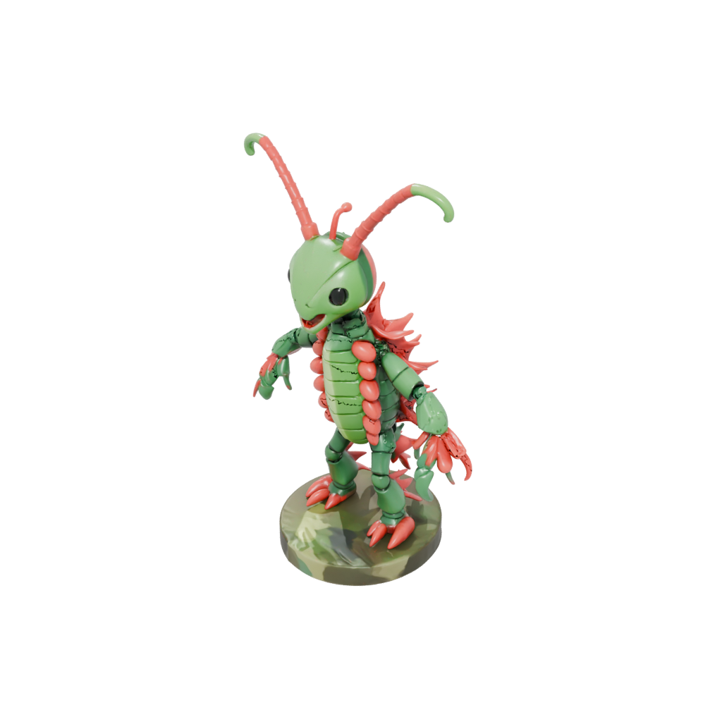 Camo Kawaii Flexi Mantis Shrimp
