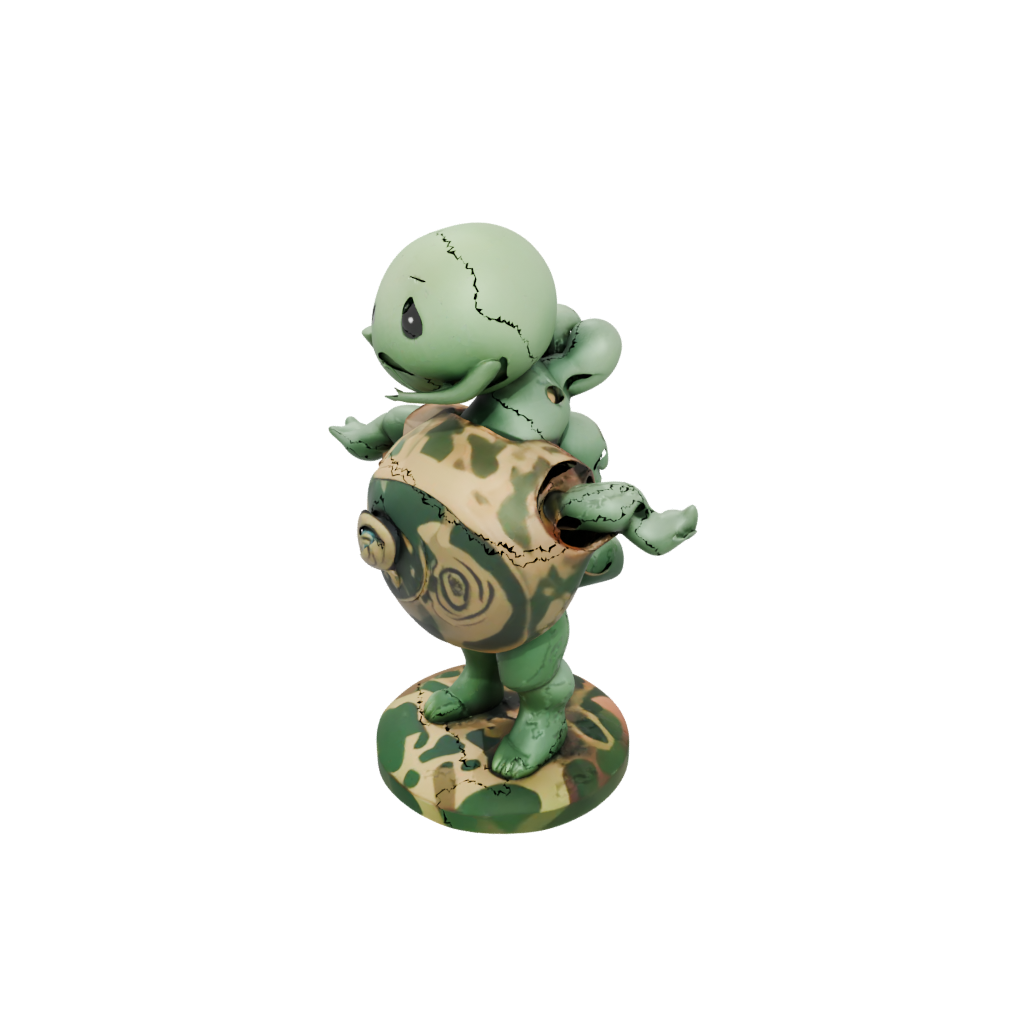Camo Kawaii Flexi Nautilus