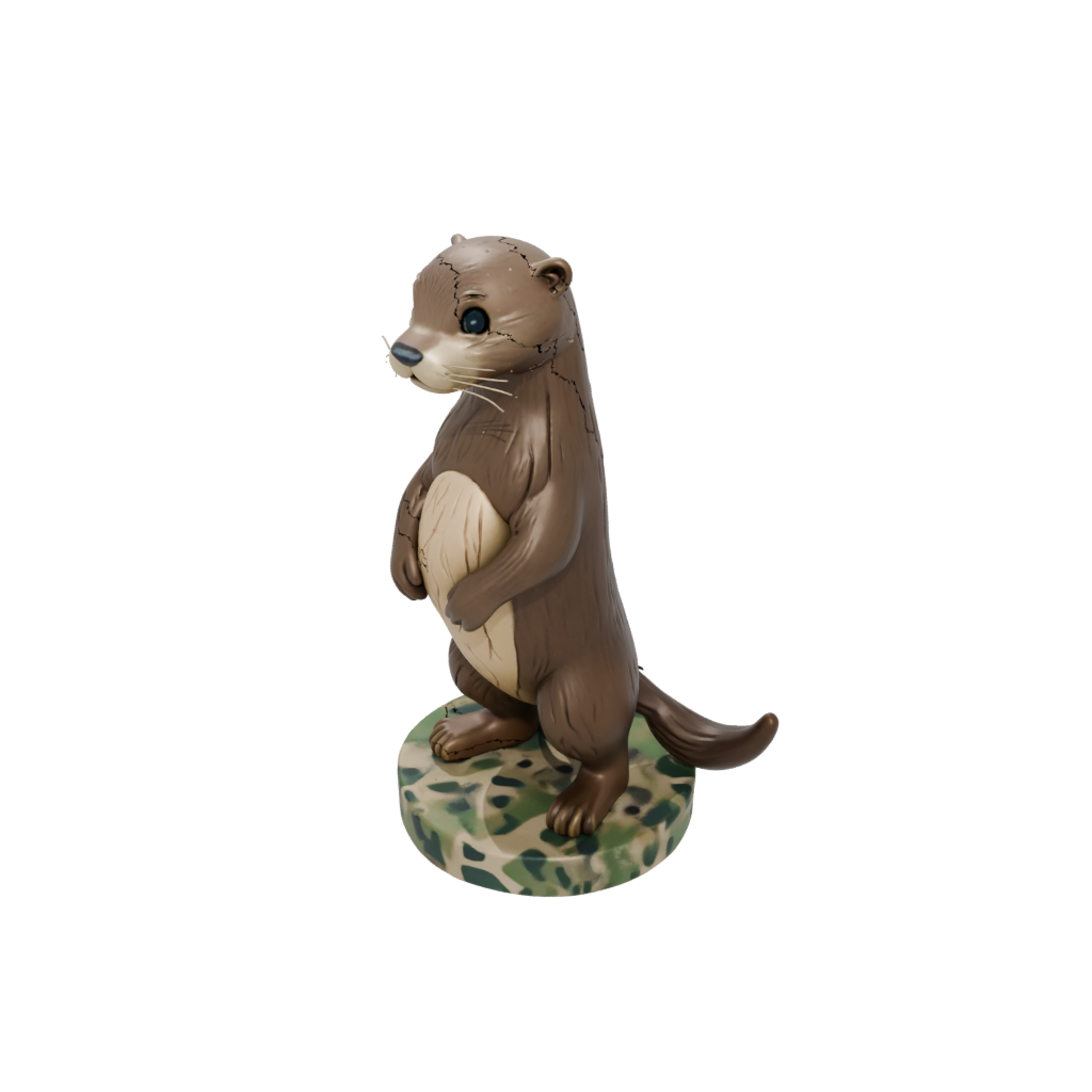 Camo Kawaii Flexi River Otter