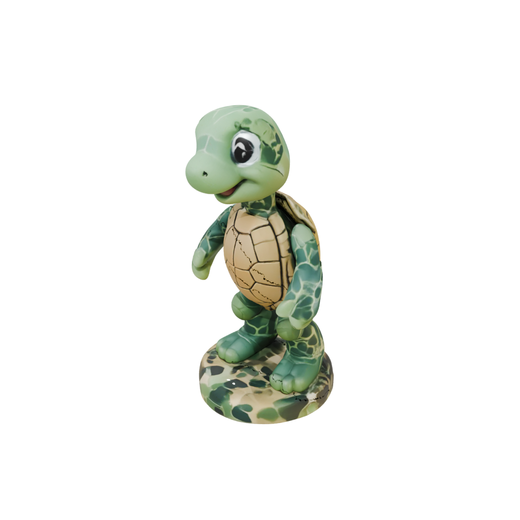 Camo Kawaii Flexi Sea Turtle