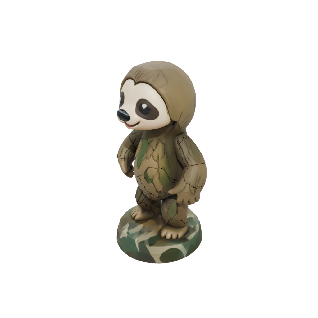 Camo Kawaii Flexi Sloth