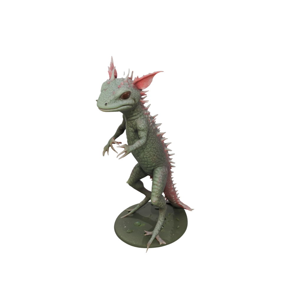 Camo Realistic Flexi Axolotl