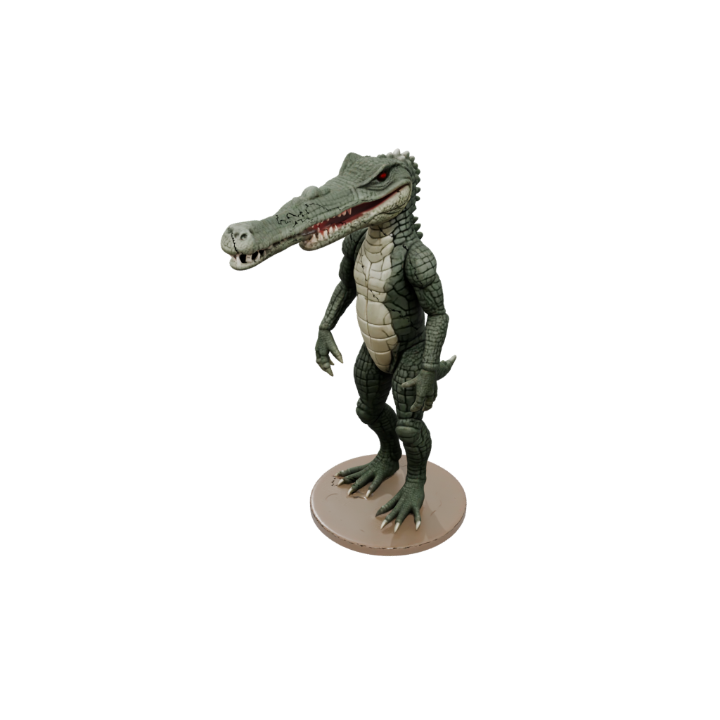 Camo Realistic Flexi Crocodile