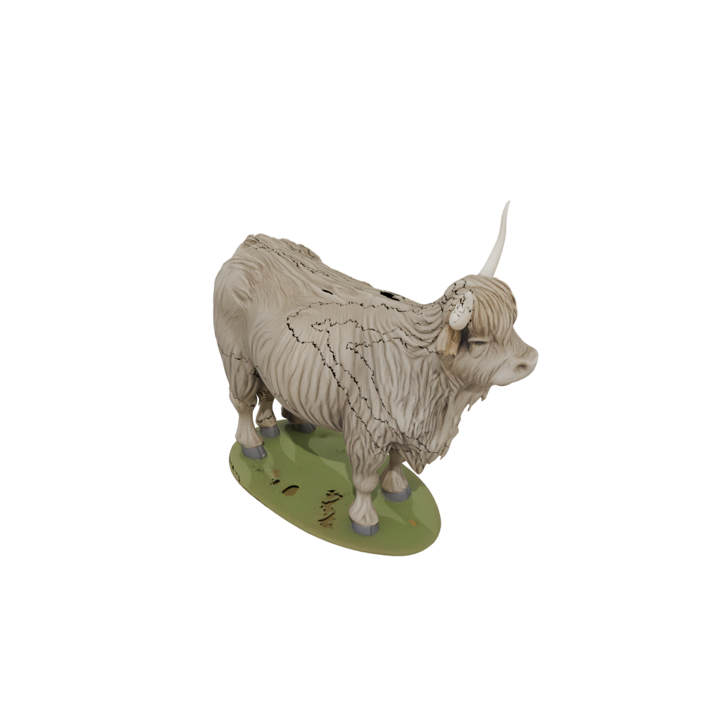 Camo Realistic Flexi Highland Cow
