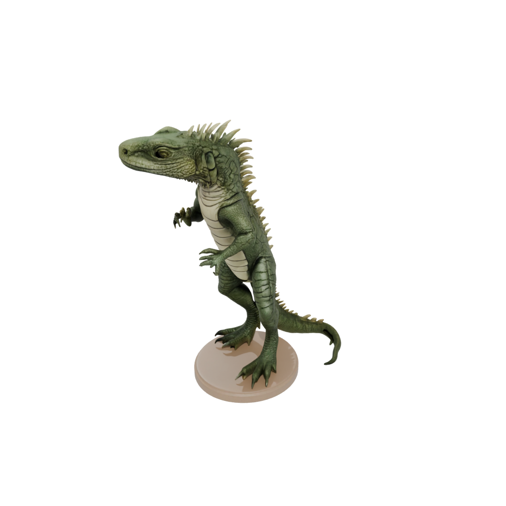 Camo Realistic Flexi Iguana