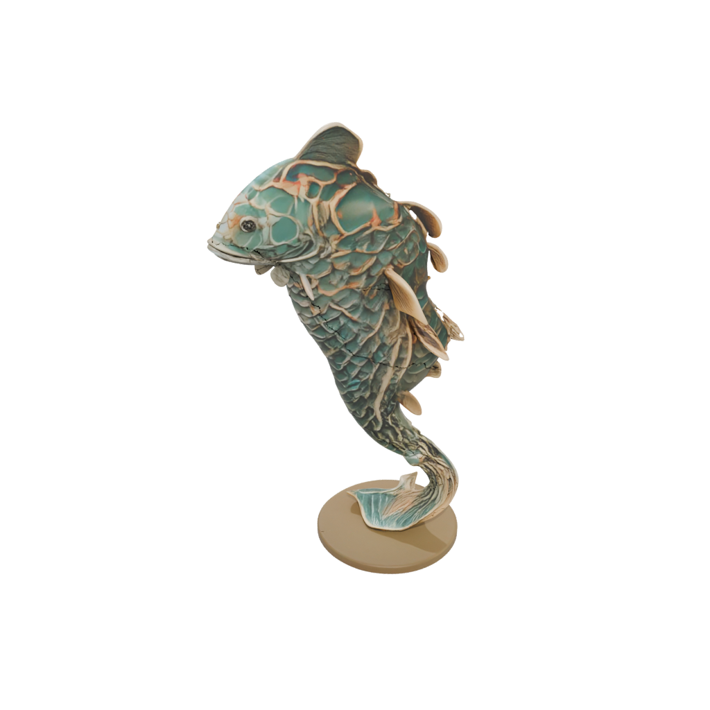 Camo Realistic Flexi Koi Fish