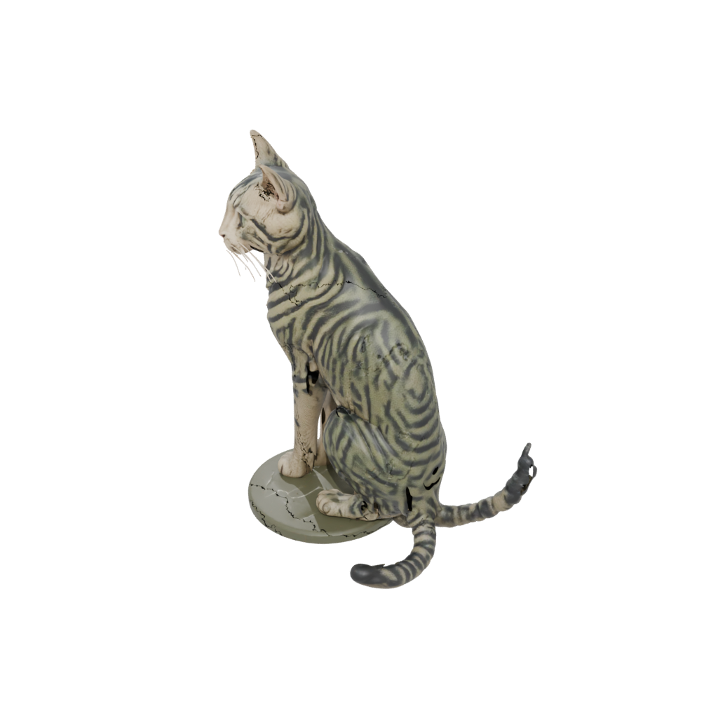 Camo Realistic Flexi Tabby Cat