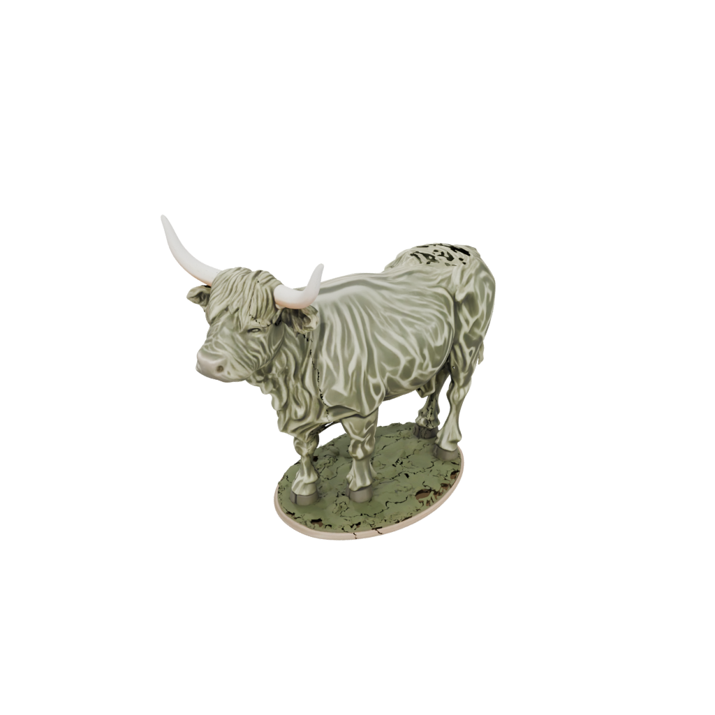 Camo Skeleton Flexi Highland Cow