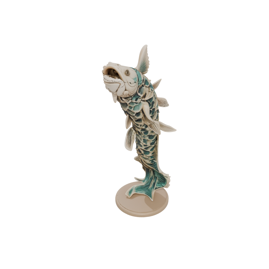 Camo Skeleton Flexi Koi Fish