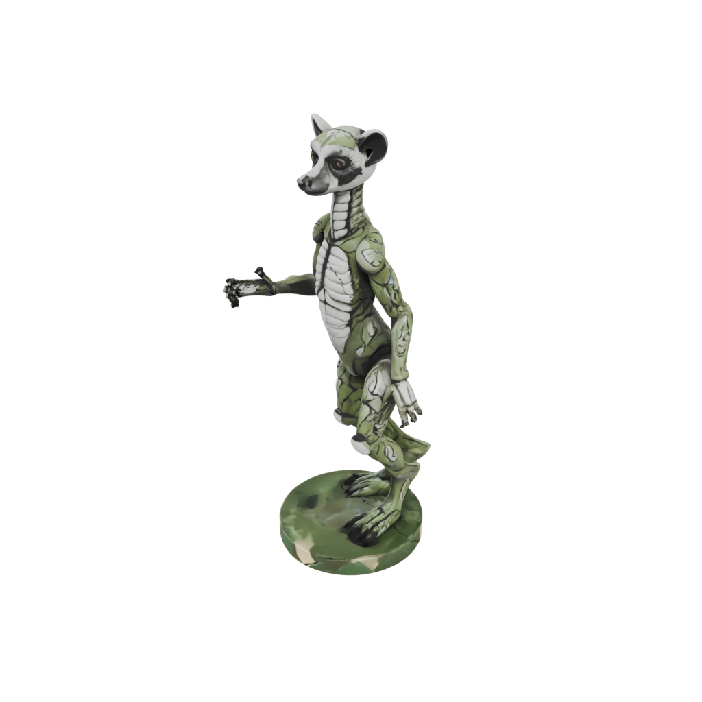 Camo Skeleton Flexi Lemur