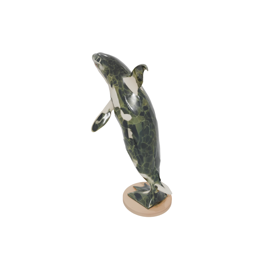 Camo Skeleton Flexi Orca Whale