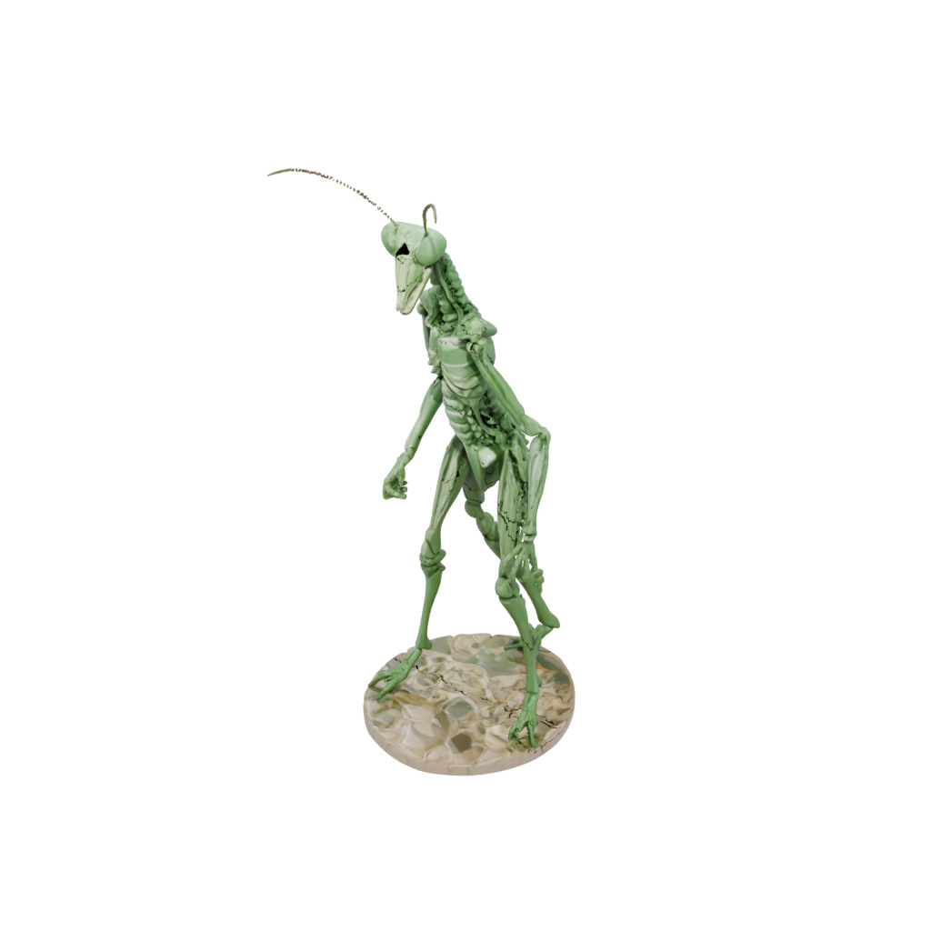 Camo Skeleton Flexi Praying Mantis