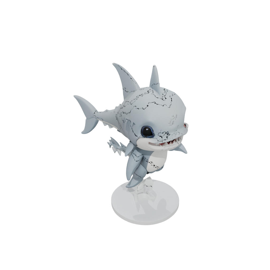 Chibi Flexi Great White Shark