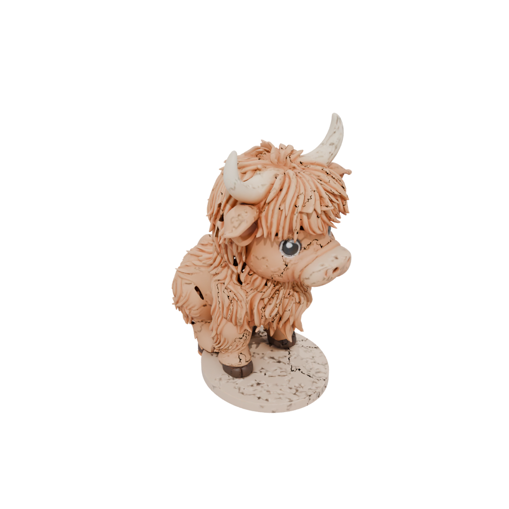 Chibi Flexi Highland Cow