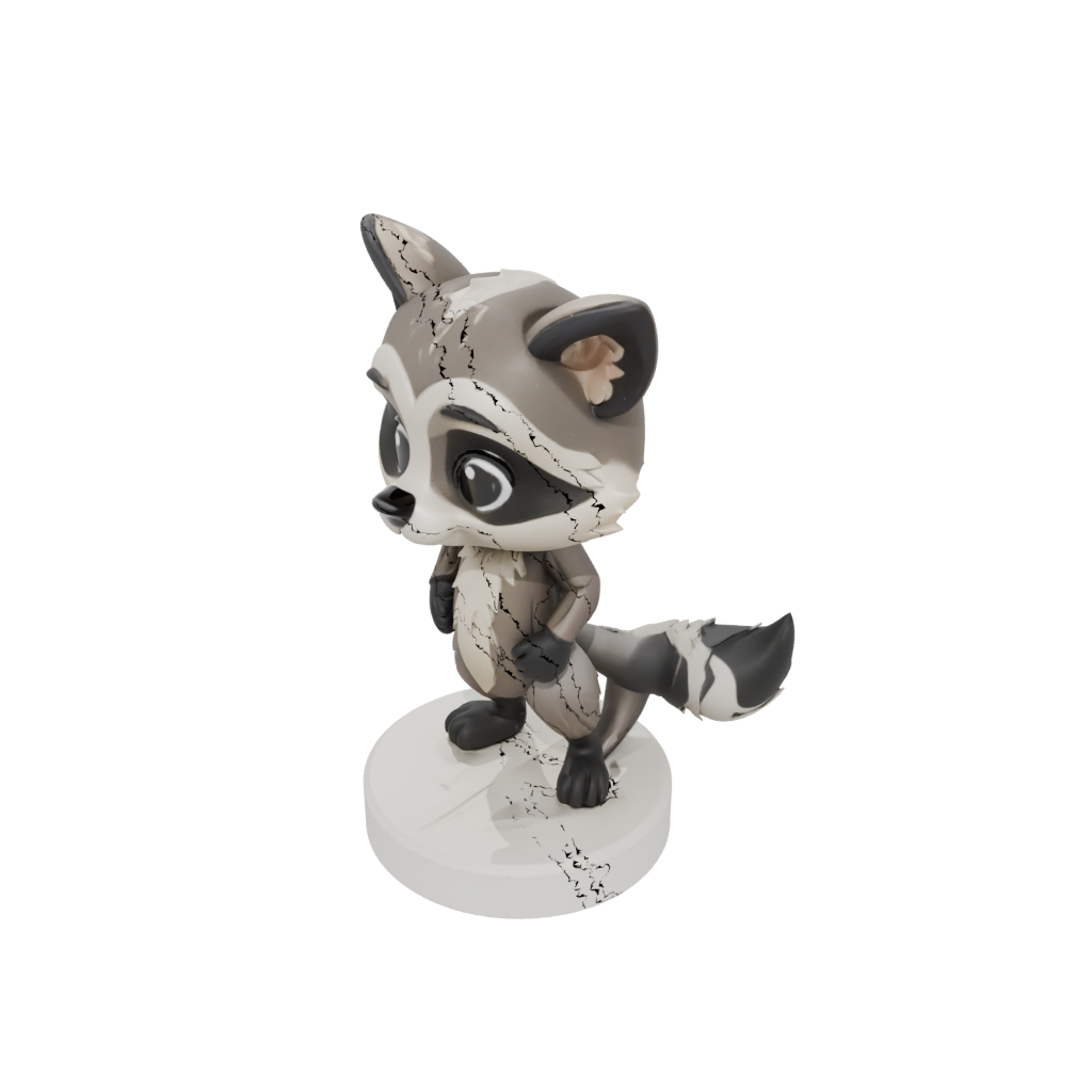 Chibi Flexi Raccoon