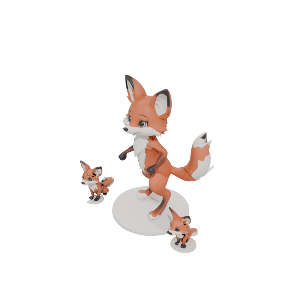 Chibi Flexi Red Fox