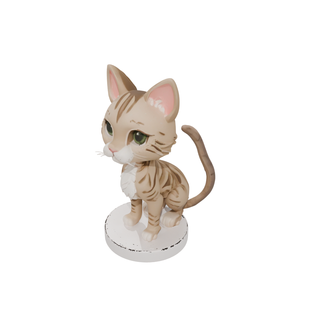 Chibi Flexi Tabby Cat