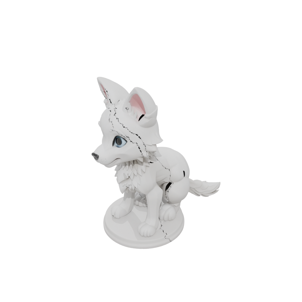 Chibi Flexi Wolf Pup