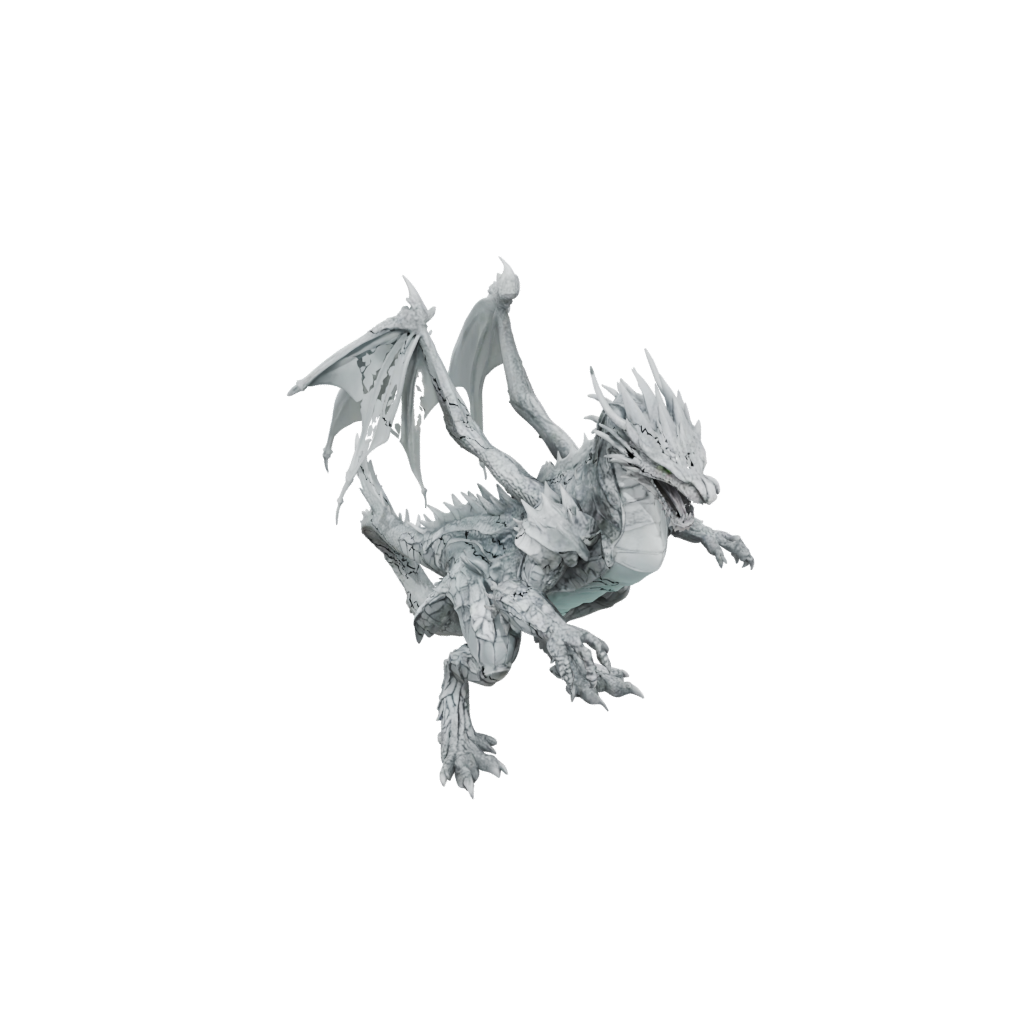 Crystal Armored Flexi Dragon