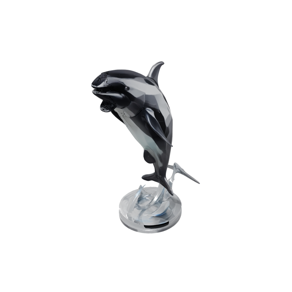 Crystal Armored Flexi Orca Whale