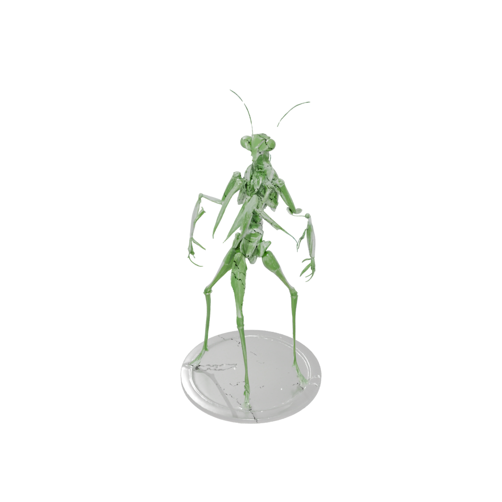Crystal Armored Flexi Praying Mantis