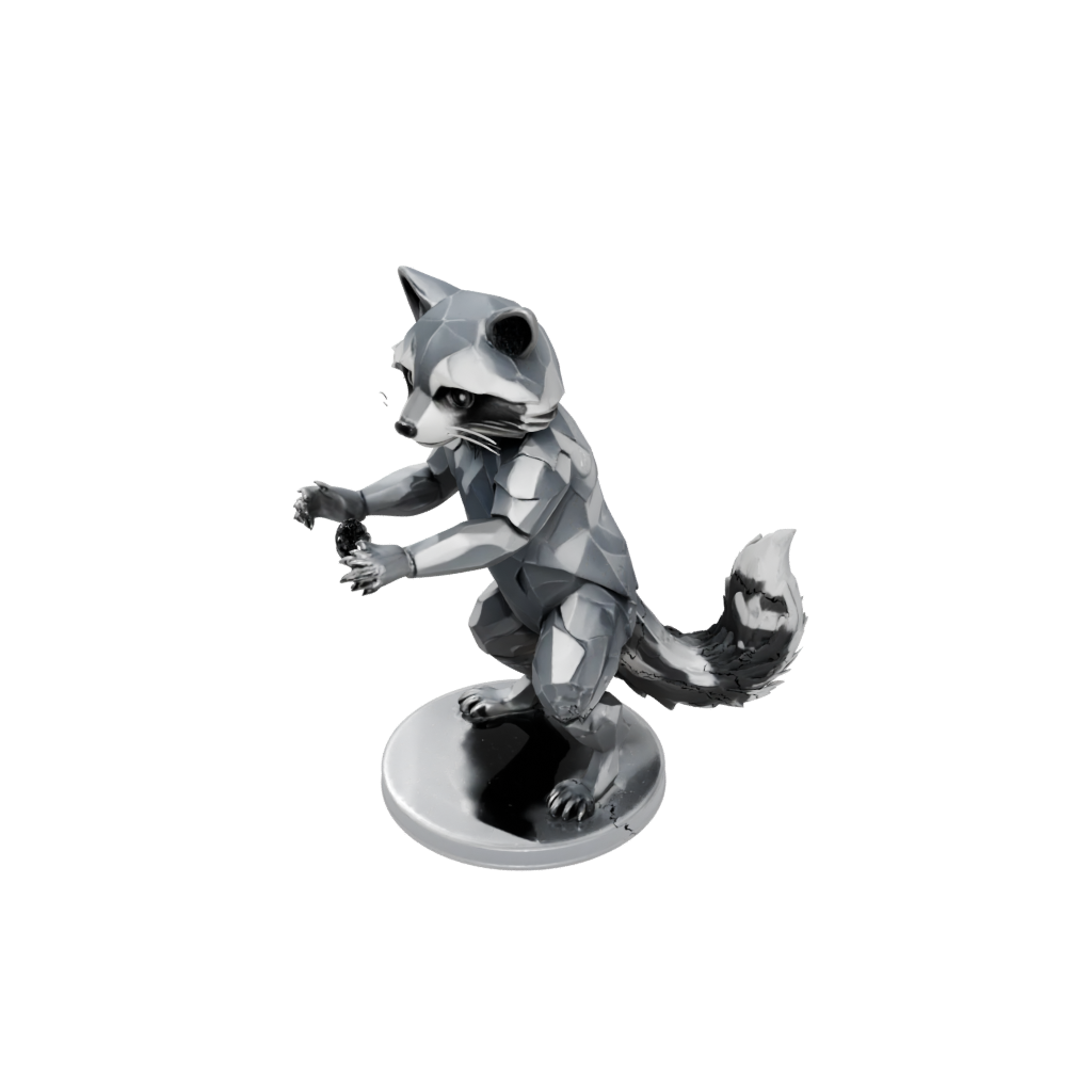 Crystal Armored Flexi Raccoon
