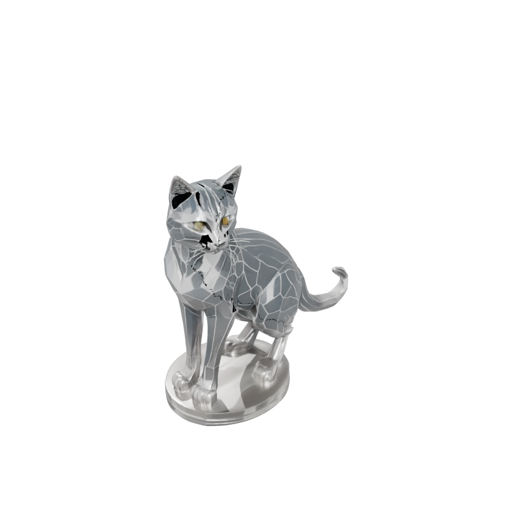 Crystal Armored Flexi Tabby Cat
