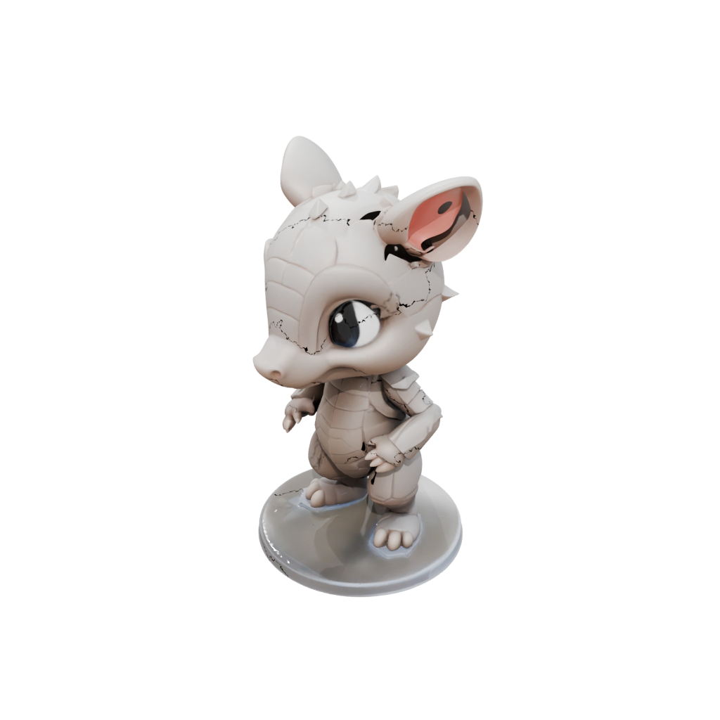 Crystal Chibi Flexi Armadillo