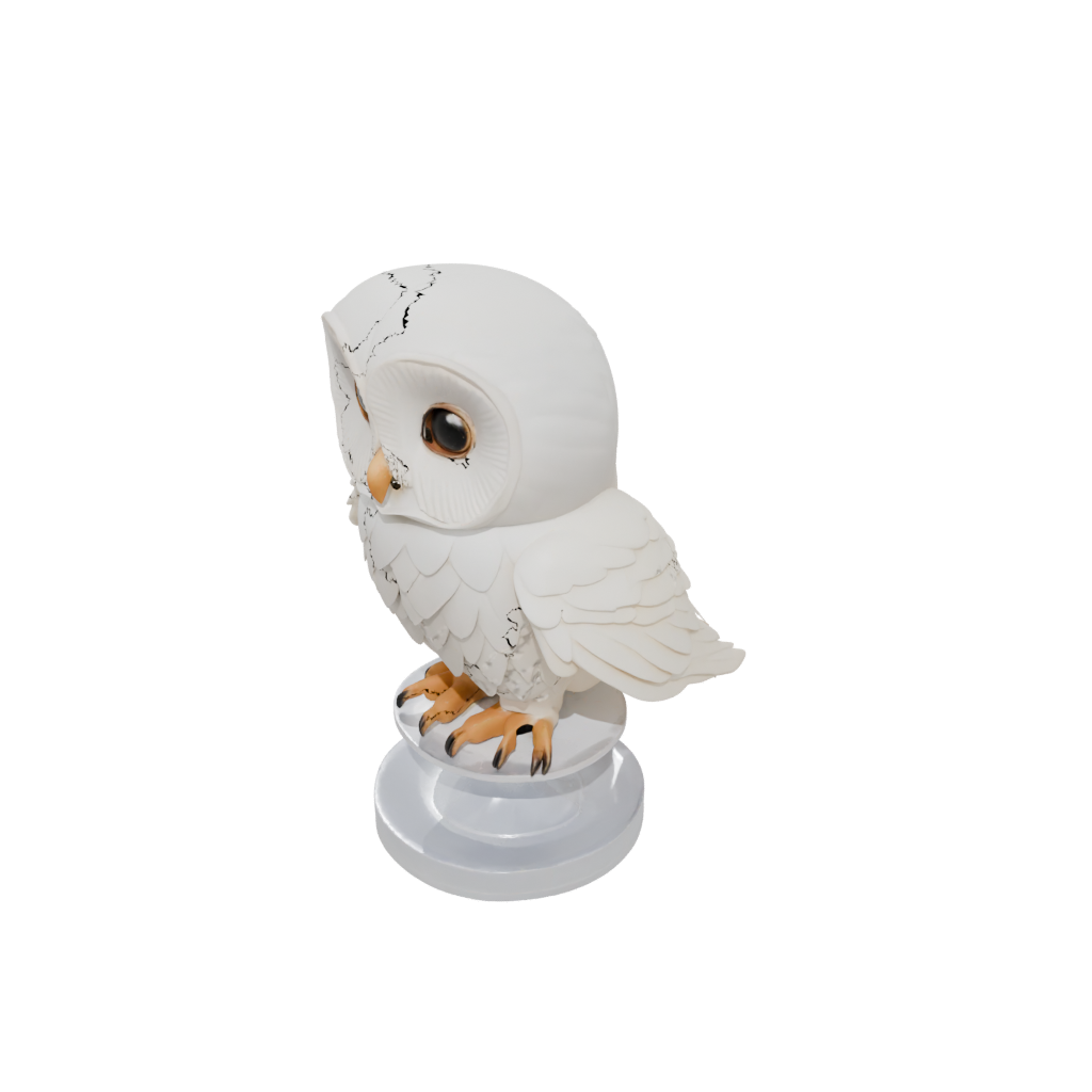 Crystal Chibi Flexi Barn Owl